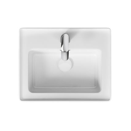 Cersanit K114-005 - Ένθετος νιπήρας μπάνιου CREA 40x50,5 cm κεραμικός/γυαλιστερό λευκό