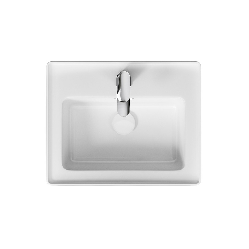 Cersanit K114-005 - Ένθετος νιπήρας μπάνιου CREA 40x50,5 cm κεραμικός/γυαλιστερό λευκό