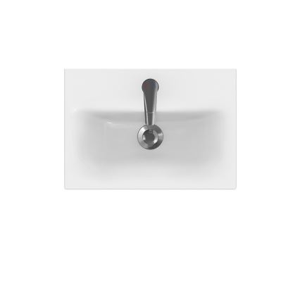 Cersanit K116-008 - Νιπτήρας επιτραπέζιος/κρεμαστός MODUO SLIM 35x50 cm κεραμικός/γυαλιστερό λευκό