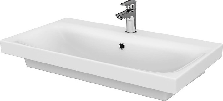 Cersanit K116-013 - Ένθετος νιπήρας μπάνιου MODUO 45x80 cm κεραμικός/γυαλιστερό λευκό