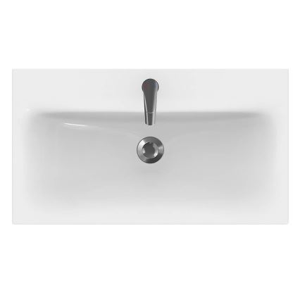 Cersanit K116-013 - Ένθετος νιπήρας μπάνιου MODUO 45x80 cm κεραμικός/γυαλιστερό λευκό