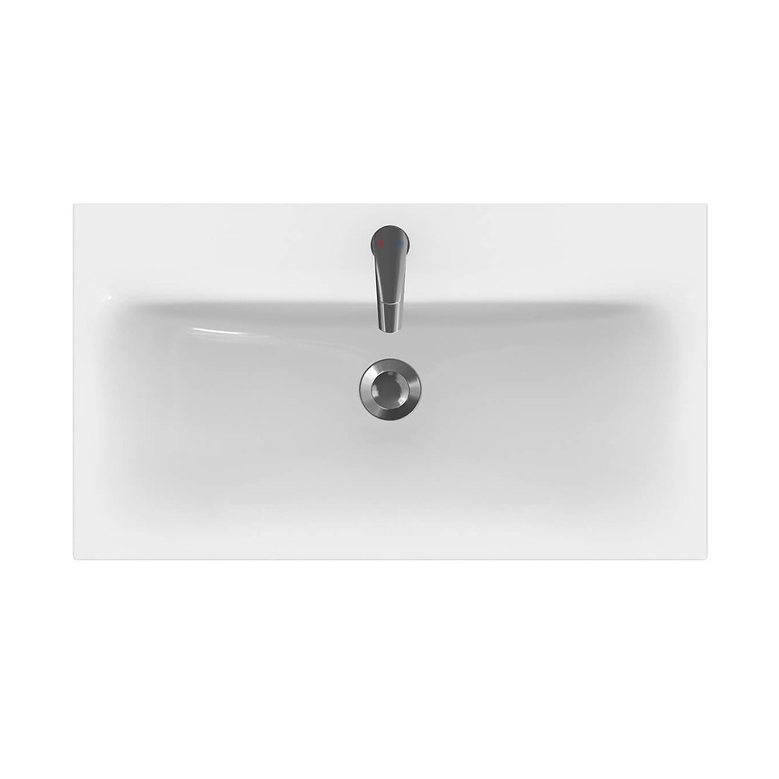 Cersanit K116-013 - Ένθετος νιπήρας μπάνιου MODUO 45x80 cm κεραμικός/γυαλιστερό λευκό