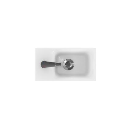 Cersanit K116-016 - Εντοιχιζόμενος νιπτήρας MODUO 22x40 εκ. κεραμικός σε γυαλιστερό λευκό