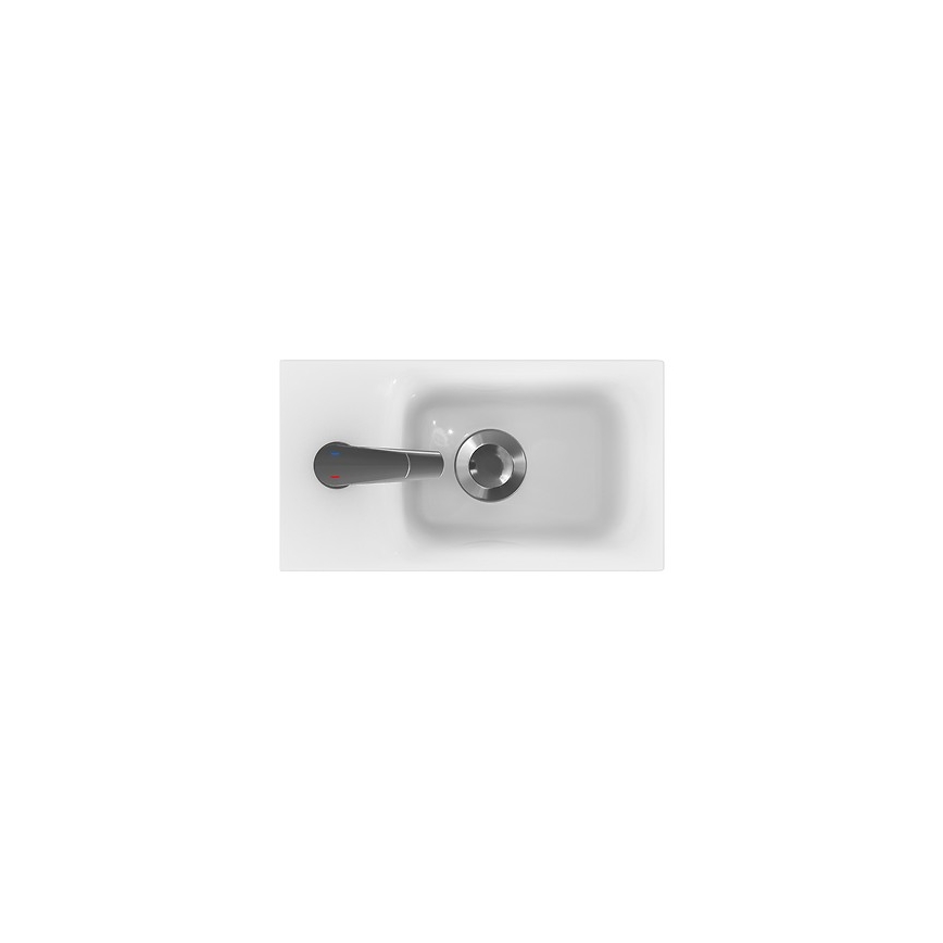 Cersanit K116-016 - Εντοιχιζόμενος νιπτήρας MODUO 22x40 εκ. κεραμικός σε γυαλιστερό λευκό