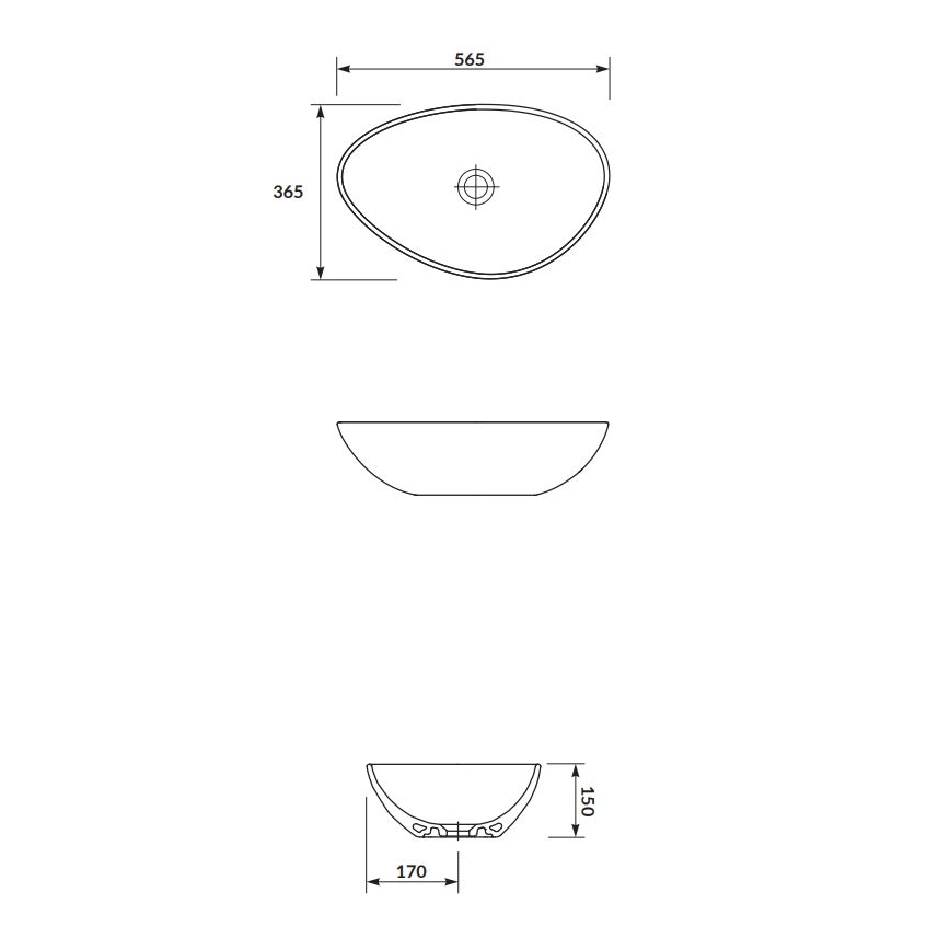 Cersanit K116-052 - Νιπτήρας μπάνιου MODUO 36,5x56,5 cm κεραμικός/γυαλιστερό λευκό