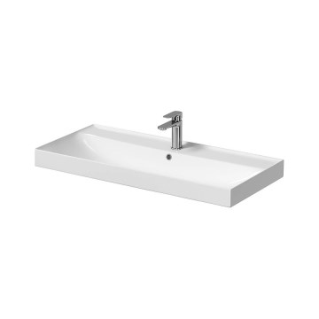 Cersanit K120-011 - Ενθετός νιπτήρας LARGA 46x100 cm κεραμικός/γυαλιστερό λευκό