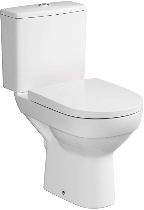 Cersanit K35-035 - Επιδαπέδια λεκάνη WC CITY με κάθισμα, κεραμική/λευκή