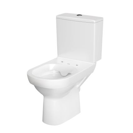 Cersanit K35-035 - Επιδαπέδια λεκάνη WC CITY με κάθισμα, κεραμική/λευκή