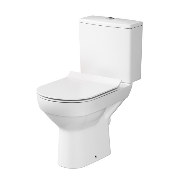 Cersanit K35-037 - Επιδαπέδιο WC με κάθισμα CITY κεραμικό/λευκό