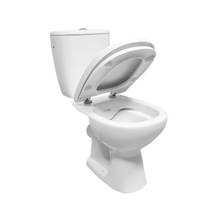 Cersanit K667-052 - Επιδαπέδιο λεκάνη WC με κάθισμα ARTECO, κεραμική/λευκή