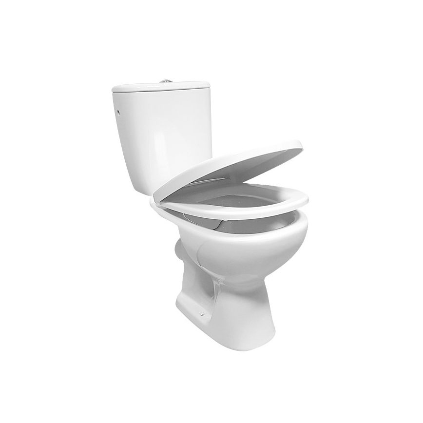 Cersanit K667-052 - Λεκάνη δαπέδου κομπλέ με κάπάκι ARTECO κεραμικός/λευκό