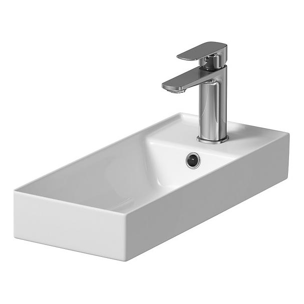 Cersanit K677-005 - Νιπτήρας μπάνιου LARGA 22x50 cm κεραμικός/γυαλιστερό λευκό