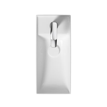 Cersanit K677-005 - Νιπτήρας μπάνιου LARGA 22x50 cm κεραμικός/γυαλιστερό λευκό