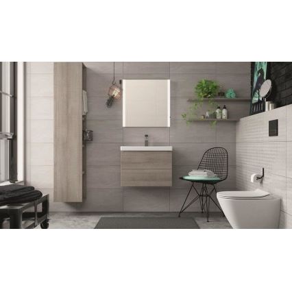 Cersanit K701-104 - Λεκάνη κρεμαστή με κάλυμμα CITY OVAL κεραμική/λευκό
