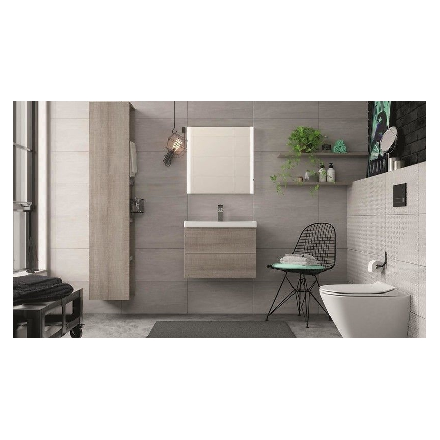 Cersanit K701-104 - Λεκάνη κρεμαστή με κάλυμμα CITY OVAL κεραμική/λευκό