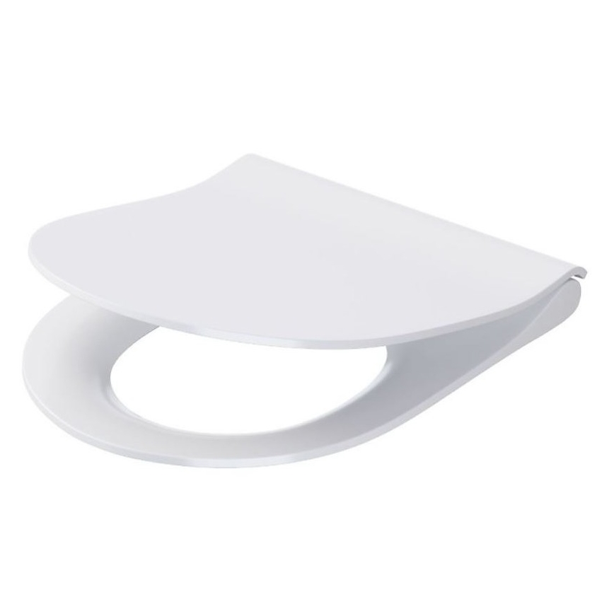Cersanit K701-104 - Λεκάνη κρεμαστή με κάλυμμα CITY OVAL κεραμική/λευκό