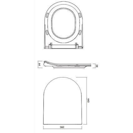 Cersanit K701-104 - Λεκάνη κρεμαστή με κάλυμμα CITY OVAL κεραμική/λευκό