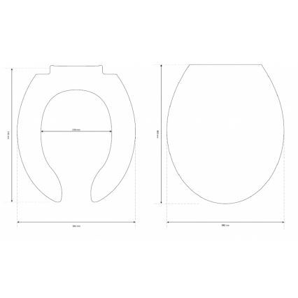 Cersanit K98-0002 - Κάθισμα λεκάνης WC για άτομα με αναπηρία ETIUDA