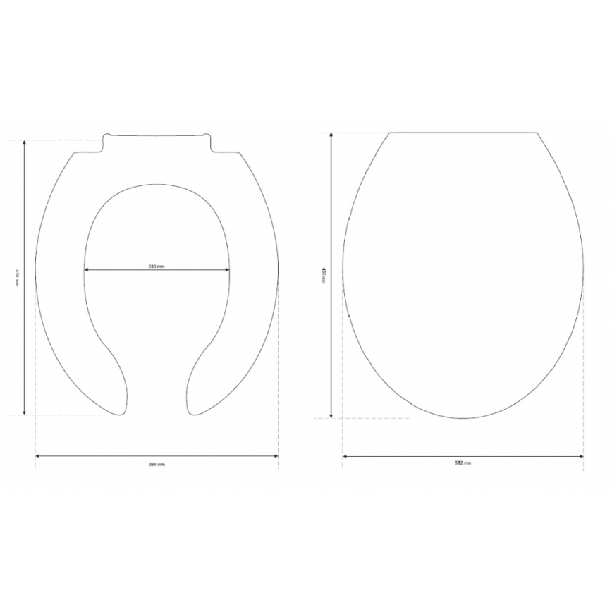 Cersanit K98-0002 - Κάθισμα λεκάνης WC για άτομα με αναπηρία ETIUDA