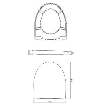 Cersanit K98-0122 - Κάθισμα λεκάνης PARVA SoftClose λευκό