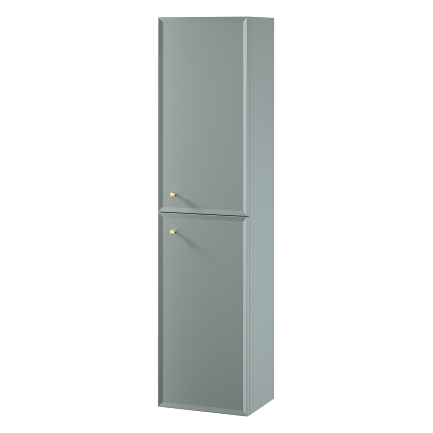 Cersanit S1021-012 - Επιτοίχιο ντουλάπι μπάνιου MILLE 40x160x30 cm σε απόχρωση μέντας