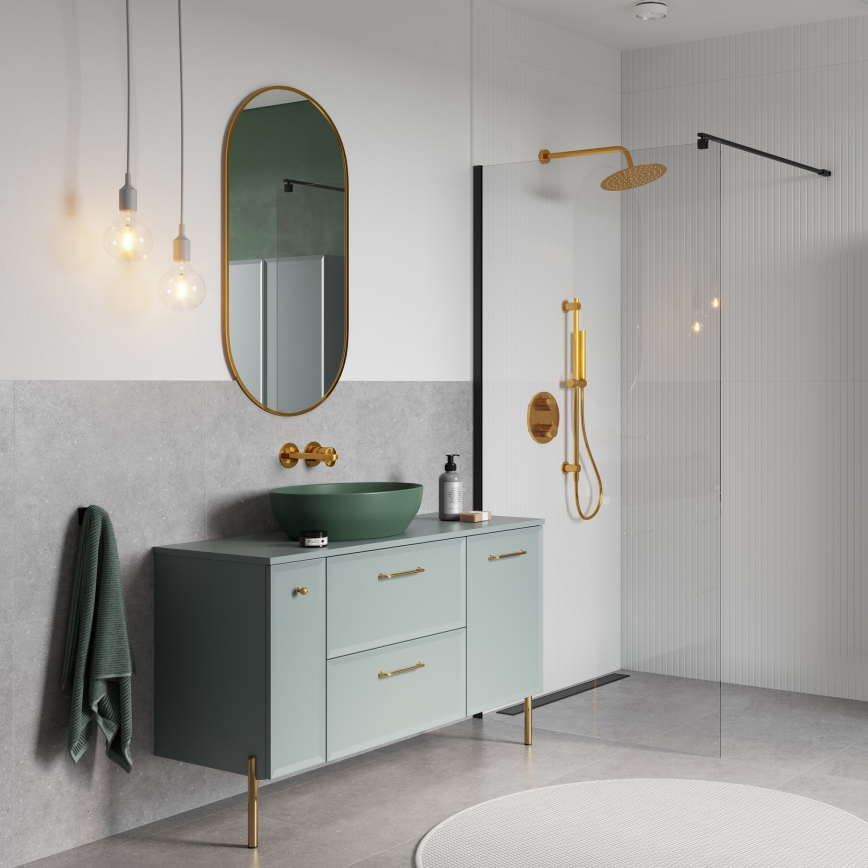 Cersanit S1022-008 - Κρεμαστό ντουλάπι μπάνιου MILLE 20x45 cm σε απόχρωση μέντας