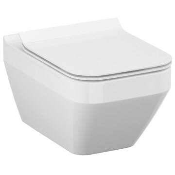 Cersanit S701-213-ECO - Κρεμαστή λεκάνη WC με κάθισμα CREA κεραμικό/λευκό
