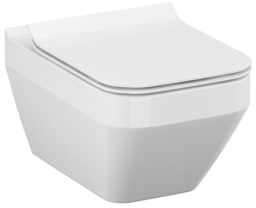 Cersanit S701-213-ECO - Κρεμαστή λεκάνη WC με κάθισμα CREA κεραμικό/λευκό