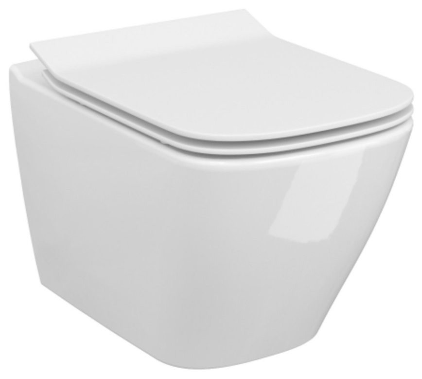 Cersanit S701-405-ECO - Κρεμαστή λεκάνη WC CITY με κάθισμα, κεραμική/λευκή