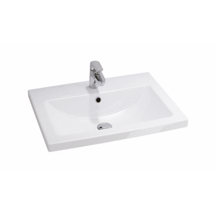 Cersanit S801-147-DSM - Κρεμαστή ντουλάπα μπάνιου με νιπτήρα LARA 46x60 εκ. λευκή