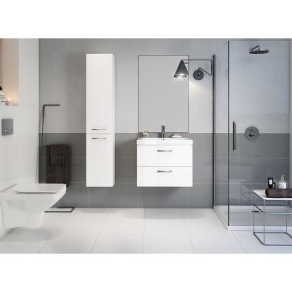 Cersanit S801-149-DSM - Κρεμαστό ντουλάπι μπάνιου με νιπτήρα LARA 80x46x45 cm λευκό