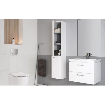 Cersanit S801-149-DSM - Κρεμαστό ντουλάπι μπάνιου με νιπτήρα LARA 80x46x45 cm λευκό