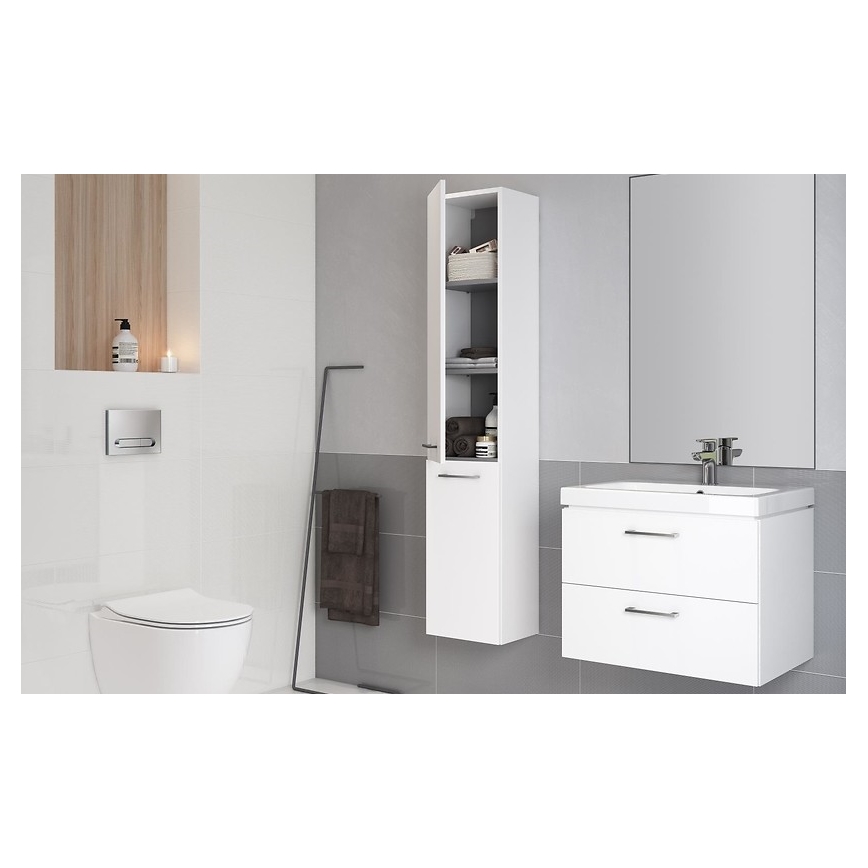 Cersanit S801-149-DSM - Κρεμαστό ντουλάπι μπάνιου με νιπτήρα LARA 80x46x45 cm λευκό
