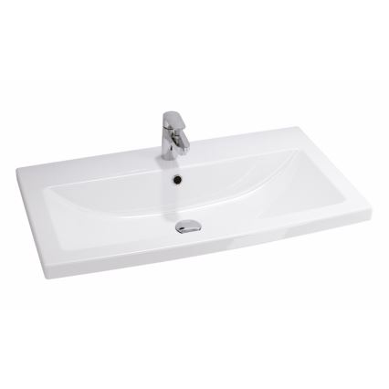 Cersanit S801-149-DSM - Κρεμαστό ντουλάπι μπάνιου με νιπτήρα LARA 80x46x45 cm λευκό