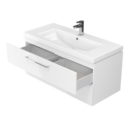 Cersanit S801-149-DSM - Κρεμαστό ντουλάπι μπάνιου με νιπτήρα LARA 80x46x45 cm λευκό