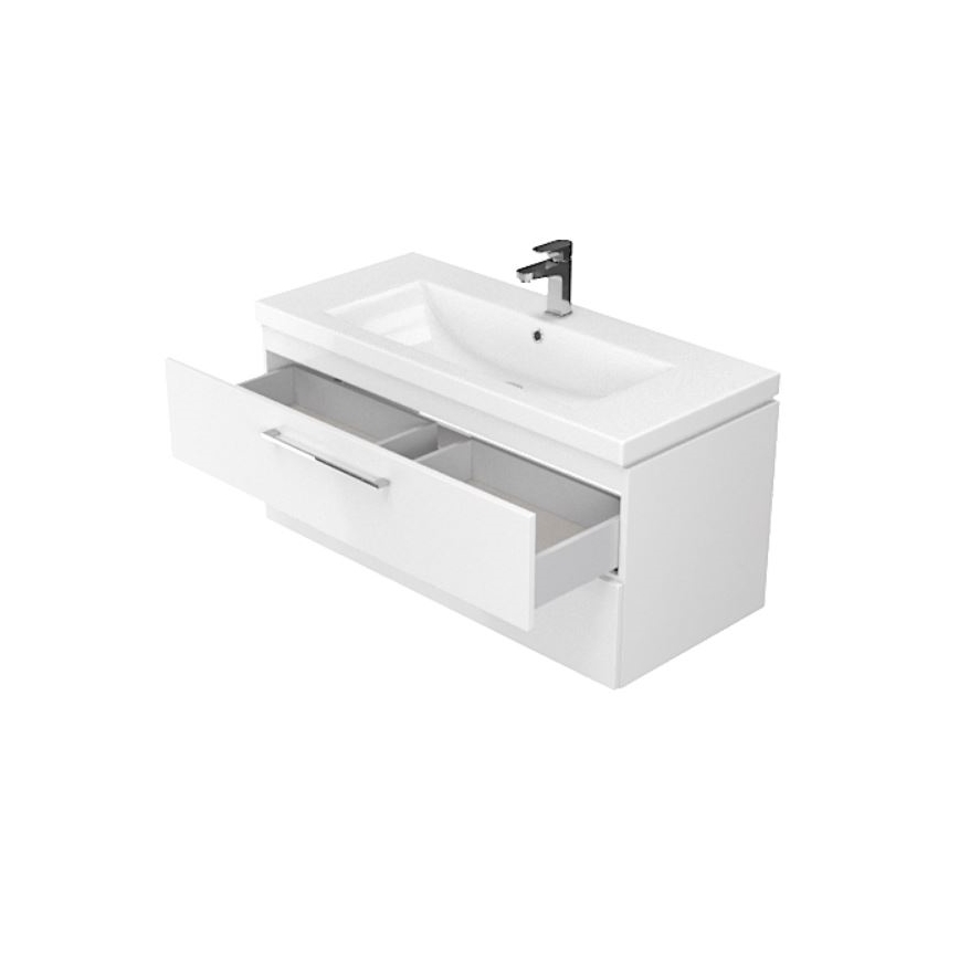 Cersanit S801-149-DSM - Κρεμαστή ντουλάπα μπάνιου με νιπτήρα ELODY 46x80 εκ. λευκή