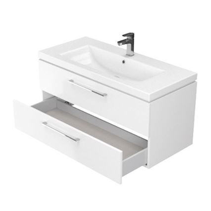 Cersanit S801-149-DSM - Κρεμαστή ντουλάπα μπάνιου με νιπτήρα ELODY 46x80 εκ. λευκή