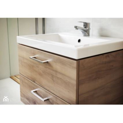 Cersanit S801-153-DSM - Κρεμαστή ντουλάπα μπάνιου με νιπτήρα ELIS 46x50 εκ. καρυδιά