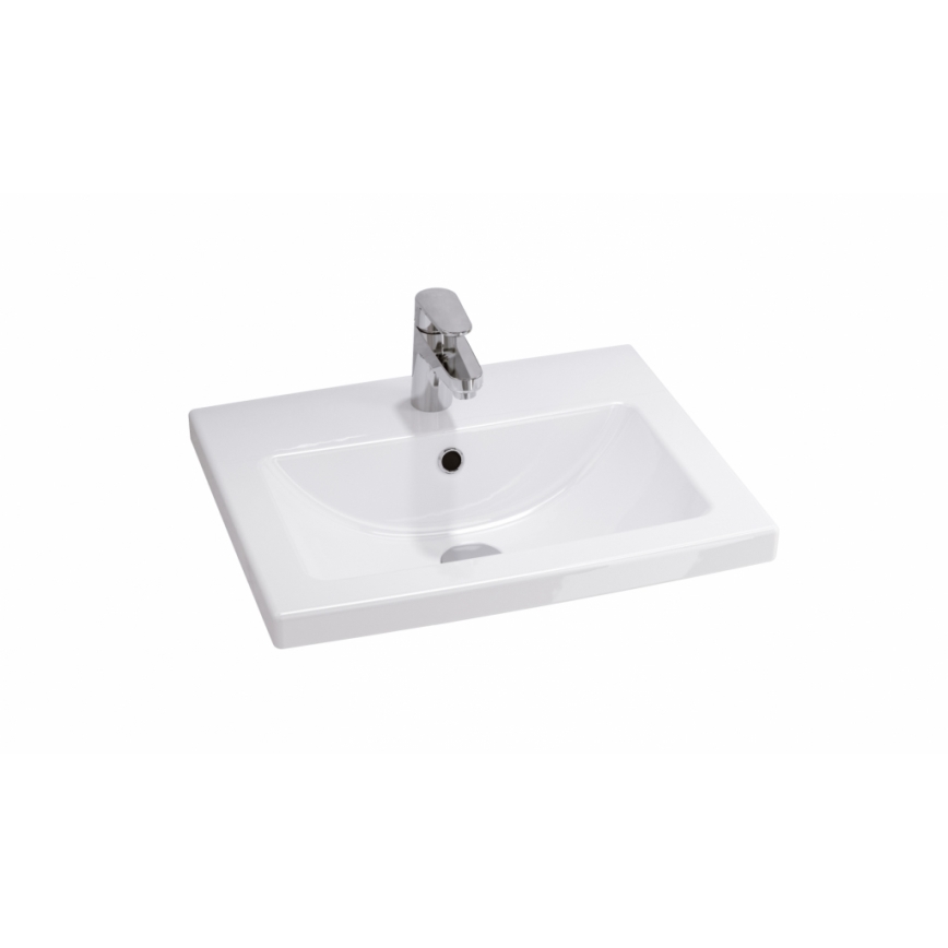 Cersanit S801-153-DSM - Κρεμαστή ντουλάπα μπάνιου με νιπτήρα ELIS 46x50 εκ. καρυδιά