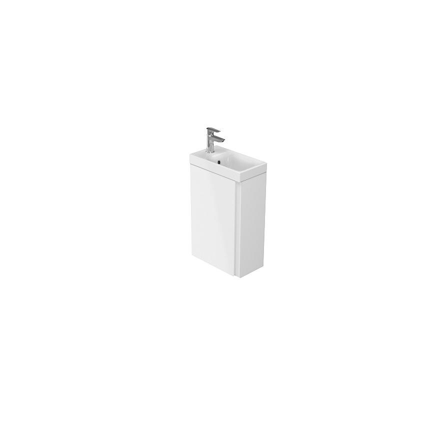 Cersanit S801-218-DSM - Κρεμαστό έπιπλο μπάνιου με νιπτήρα MODUO SLIM 40 εκ. γυαλιστερό λευκό