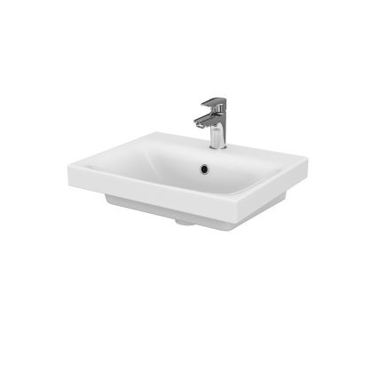 Cersanit S801-230-DSM - Κρεμαστή ντουλάπα μπάνιου με νιπτήρα MEDDIE 62x50 εκ. λευκή
