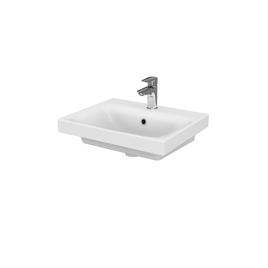 Cersanit S801-230-DSM - Κρεμαστή ντουλάπα μπάνιου με νιπτήρα MEDDIE 62x50 εκ. λευκή