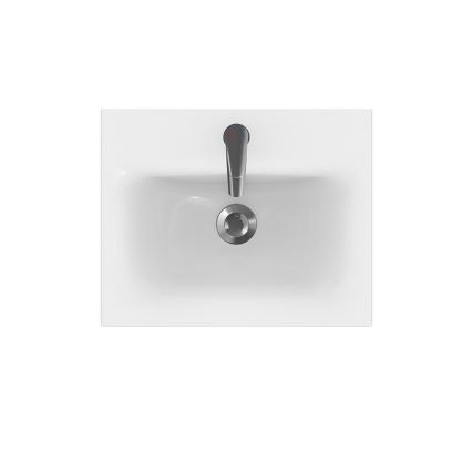 Cersanit S801-230-DSM - Κρεμαστή ντουλάπα μπάνιου με νιπτήρα MEDDIE 62x50 εκ. λευκή