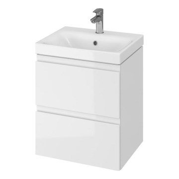 Cersanit S801-230-DSM - Κρεμαστή ντουλάπα μπάνιου με νιπτήρα MEDDIE 62x50 εκ. λευκή