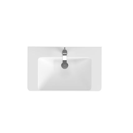 Cersanit S801-338-DSM - Επιτοίχιο έπιπλο μπάνιου με νιπτήρα LARA 80x46x45 cm λευκό