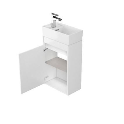 Cersanit S924-001 - Ντουλάπι μπάνιου κάτω από νιπτήρα BARBARA 59,3x39,2 εκ. γυαλιστερό λευκό