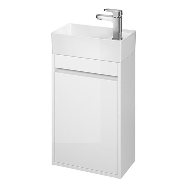 Cersanit S924-001 - Ντουλάπι μπάνιου κάτω από νιπτήρα BARBARA 59,3x39,2 εκ. γυαλιστερό λευκό