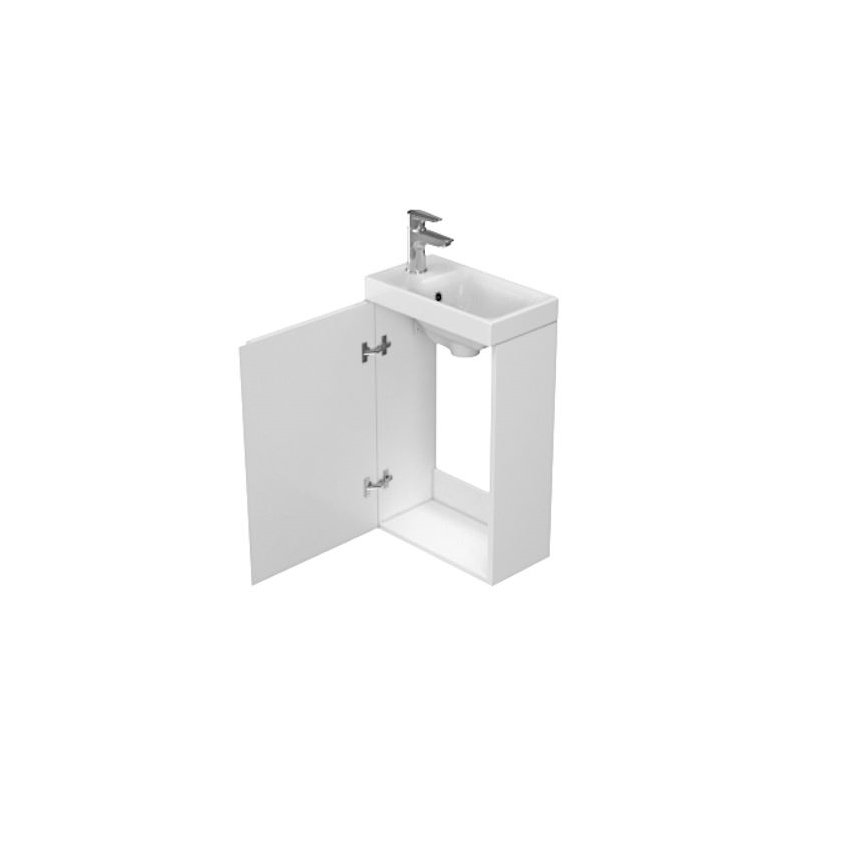 Cersanit S929-014 - Έπιπλο μπάνιου κάτω από νιπτήρα MEDDIE 59x39 εκ. γυαλιστερό λευκό