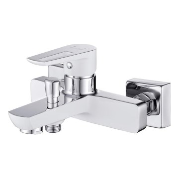 Cersanit S951-008 - Μπαταρία μπανιέρας MILLE λευκό/γυαλιστερό χρώμιο