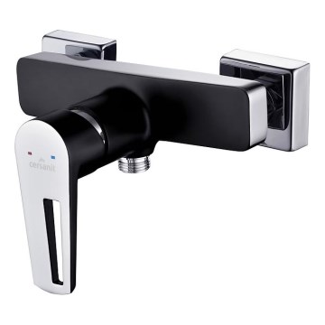 Cersanit S951-034 - Μπαταρία ντους MILLE μαύρο/γυαλιστερό χρώμιο